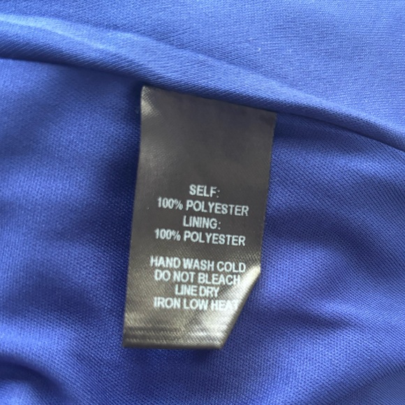 Lulu's Midi Wrap Dress Blue Size Large New - Picture 14 of 15